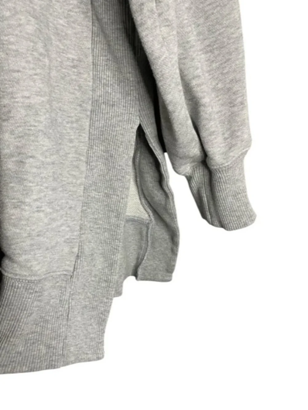 Aerie Women's Gray Oversized Crewneck Casual Wear Sweatshirt - Picture 4 of 8